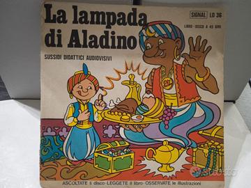 Libro disco 45 giri La lampada di Aladino 