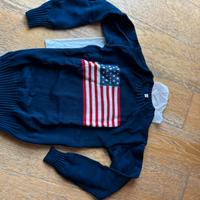 Maglione giricollo bandiera USA donna - Taglia S