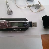 LETTORE MP3 USB 1 GB WATSON CON CUFFIE