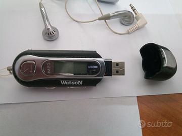 LETTORE MP3 USB 1 GB WATSON CON CUFFIE