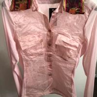 Camicia con dettagli colorati colore rosa