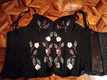 corpetto con paillettes ricamato a mano 