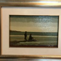 Olio su tela Ideale Monari l’Attesa