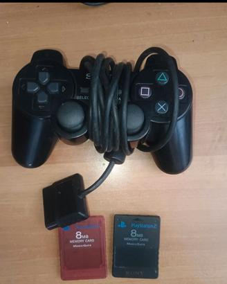 DualShock 2 +2  memory card + super joybox pro