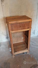 Comodino Antico Luigi Filippo - Base per Restauro 