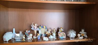 Lotto statuine decorative in porcellana/ceramica