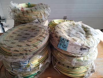 Cordina elettrica unipolare 1 x 4 giallo/verde
