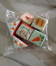 Cubi morbidi Lilliputiens gioco educativo neonati