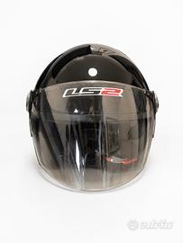 Casco LS2Jet Nero Lucido XL con Visiera ECER22.05