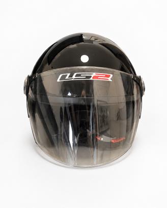 Casco LS2Jet Nero Lucido XL con Visiera ECER22.05