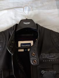 Giacca moto Triumph 100%pelle