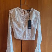 Top elegante da cerimonia