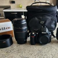 Fotocamera NIKON D3100+ulteriore obiettivo TAMRON