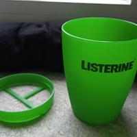 bicchiere portaspazzolino listerine 