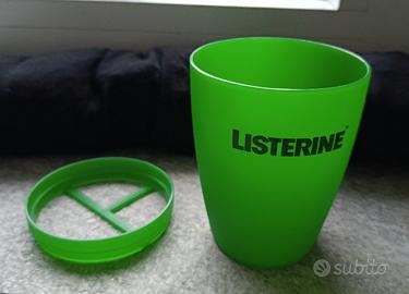 bicchiere portaspazzolino listerine 
