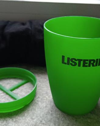 bicchiere portaspazzolino listerine 