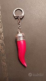 Portachiavi corno rosso vintage