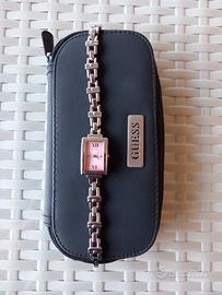 GUESS OROLOGIO DONNA ROSA CON CUSTODIA COME NUOVO