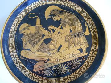 Piattino greco ceramica e oro