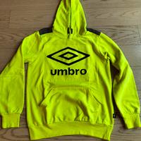 Felpa Umbro taglia 12 anni colore giallo fosforesc