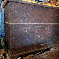 Madia di castagno vintage da ristrutturare