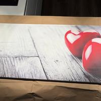 Quadro / stampa “Cuori” - 114x40
