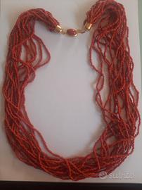 Collana MG Red Rosso Corallo Big