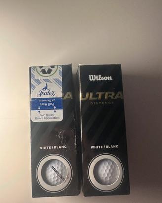 scatole di palline da golf nuove wilson