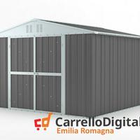 Box struttura lamiera Acciaio 327x307 grigio scuro