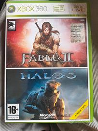 GIOCO DOPPIO FABLE 2+HALO 3 Xbox 360