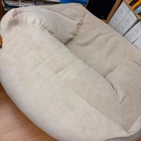 Poltrona pouf beige