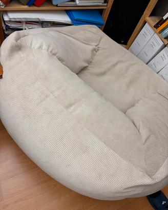 Poltrona pouf beige