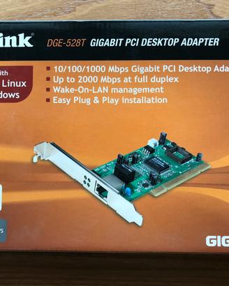 Scheda PCI Gigabit Ethernet D-LINK DGE-528T