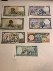 BANCONOTE BANQUE DU LIBAN LIBANO