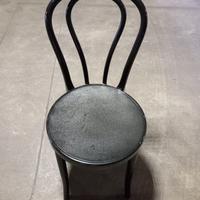 2 Sedie in plastica nere