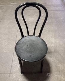 2 Sedie in plastica nere