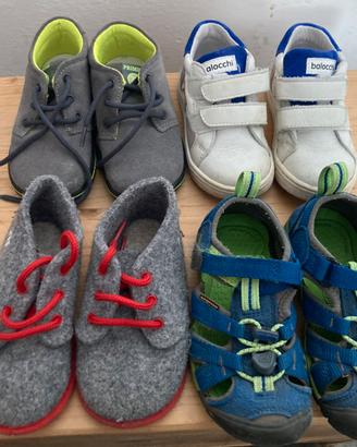 Scarpe bambino 4 paia numero 22