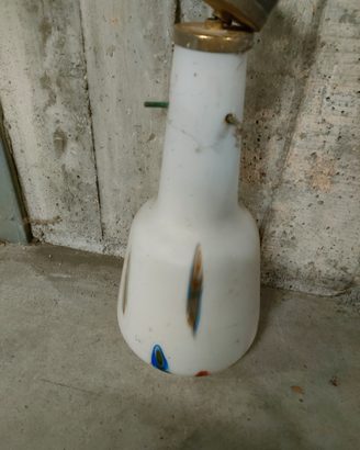 Coppia lampadari in vetro anni sessanta