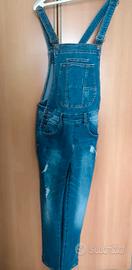 Salopette jeans vintage Y2K taglia M donna
