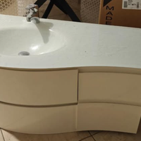 mobiletto bagno lavandino cristallo