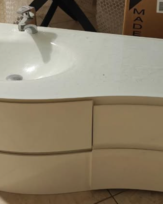mobiletto bagno lavandino cristallo