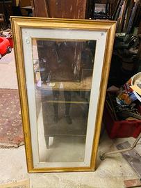 Grande cornice in legno con vetro 139x67 cm