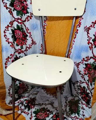 Sedia Vintage Anni 60/70 Formica e Metallo