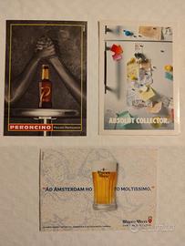 Cartoline da materiale pubblicitario vintage 