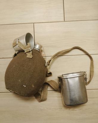 borraccia militare e gavettino