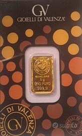 Lingotto d'oro 5g trattabile