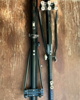 Coppia portabici da tetto auto