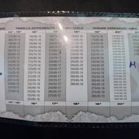 Calze da Neve XL omologate - misure riportate