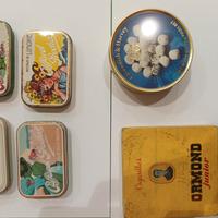 scatole porta caramelle,sigari,biscotti in metallo