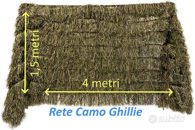 Rete camouflage mimetico tipo ghillie - softair